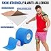 5 Rolls Kinesiology Tape, 5 Colors 2 inch x 16.4 Feet Waterproof Athletic Tape, Uncut Kinetic Tape, Elastic Muscle Tape, Sports Tape, Knee Tape for Exercise and Daily Use