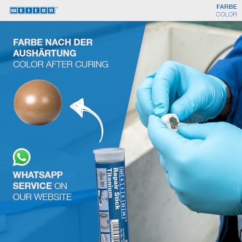 WEICON Repair Stick Titanium 57 g 2 Komponenten Epoxidharz Spezialkleber