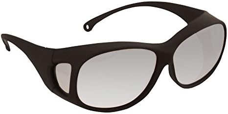 KleenGuard OTG Safety Glasses (20748), Fits Over Readers, Indoor/Outdoor Lenses, Black Frame, 12 Pairs