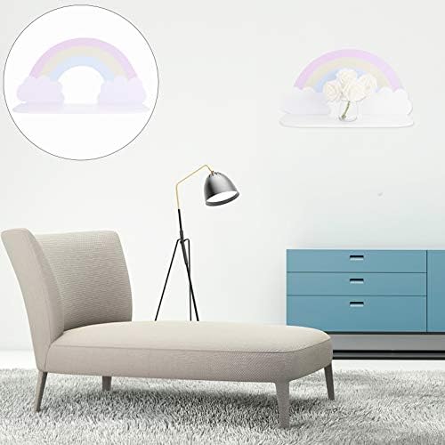 DOITOOL Kids Bookshelf Floating Shelves Wall Mounted Decorative Wall Shelf Nordic Cloud Wooden Storage Rack Sundries Holder For Nursery Bedroom Bathroom Kitchen Office Wall Hanging Shelves