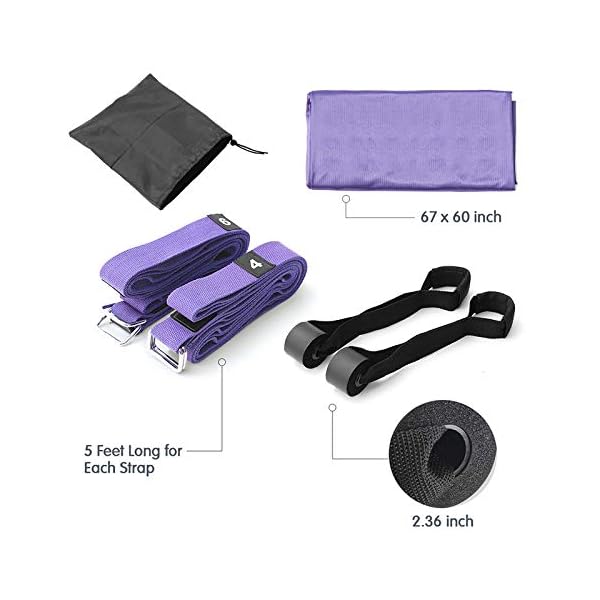 Leg Stretcher Strap, Stretching Equipment with Door Anchor Flexibility Trainer Backbend Assist Stretch Out Strap for Dance Aerial Yoga Ballet Leg Stretching Exercise