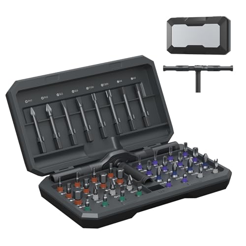 Image of 42-in-1 Magnetic Ratcheting Screwdriver Set, Multi-Bit Screwdriver Kit with Detachable Ratchet Handle, Portable Storage Case, Repair Tools for Furniture, Computer, Bicycle & DIY