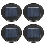 CNMTCCO Lantern Replacement Tops 4PCS 1.2V 600mAh LED Panel for Outdoor Hanging Lights, IP44 Waterproof Bulb Replacement for Garden Patio Table Decor, 8CM/3.1inch