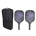 2PCS Fiberglass Paddles Set Carry Case Ergonomic Handle for Men Women Beginners for All Skill Levels (Black Bag)