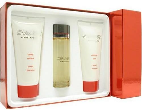 Carrera Emotion By Vapro For Women. Set-edt Spray 3.4 OZ & Body Lotion 6.8 OZ & Shower Gel 6.8 OZ