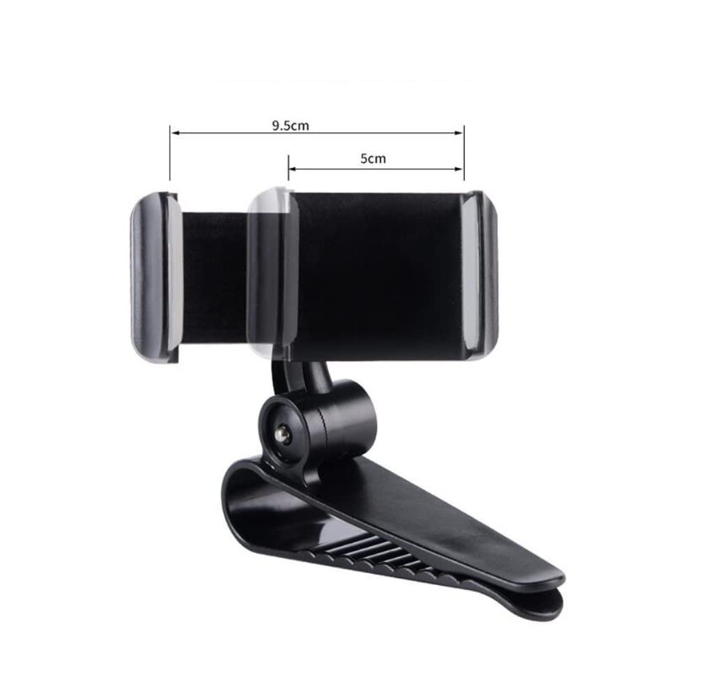 Supporto Telefono Supporto Universale per Telefono Cellulare per Parasole per Auto per con Visiera Automatica Rotazione di 360 Gradi per Auto(Blue)