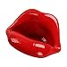 YOURNELO Modern Lighted Lips Ceramic Cigarette Ashtray Holder for Home (Light Red)