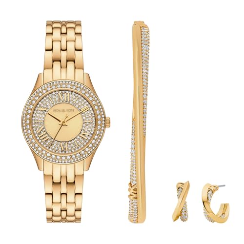 Image of Michael Kors Harlowe Gold Watch MK4974SET