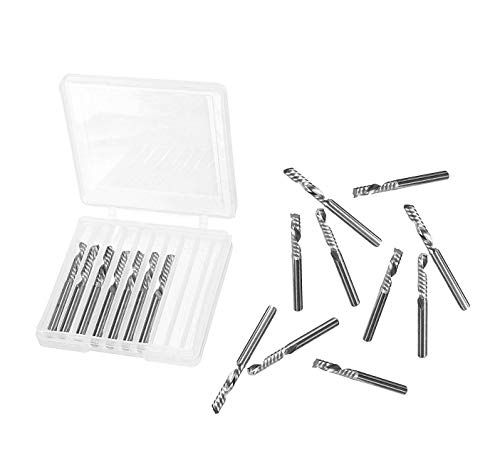 Jeu de fraises à une denture micro HQ (3.175 mm, 10 pcs)