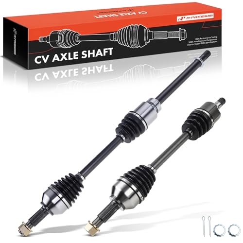 A-Premium Pair (2) Front CV Axle Shaft Assembly Compatible with Nissan Altima 2007-2013 2.5L Automatic CVT Trans, Rogue 2008-2013 FWD, Rogue Select 2014-2015 FWD, Driver and Passenger Side by A-Premium - Used condition - US$108.99