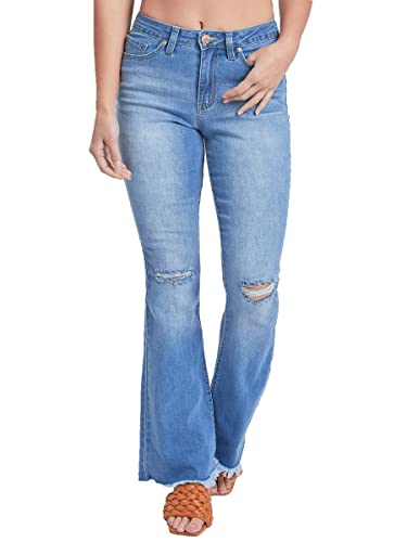 YMI Womens High-Rise Super Flare Jean