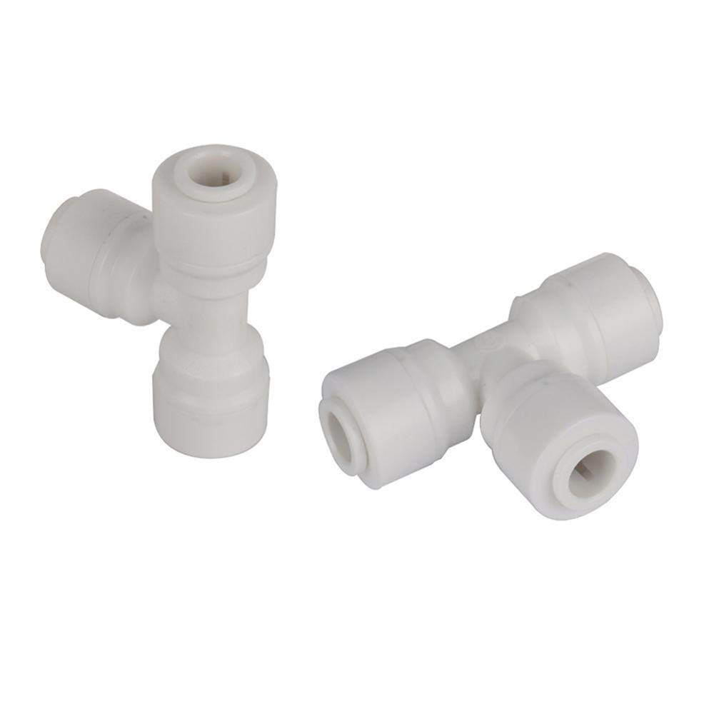 Conexión de Manguera, jardín rápida Conector Bloqueo Deslizante Tipo T 6 mm Conectores rápidos neumática Accesorios industriales 5 Piezas