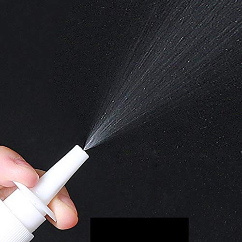 6 Pieces 5 ml Empty Plastic Nasal Spray Bottles Refillable Plastic Nasal Spray Bottles Pump Sprayer Nose Spray Refillable Bottle, Brown3