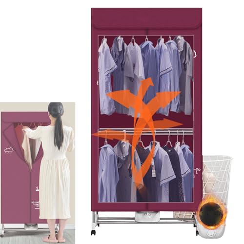 Sèche-linge chauffant 450L électrique 2 niveaux charge 15 kg - 2