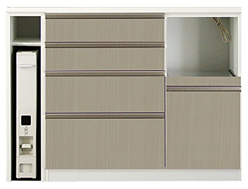 Amazon｜高橋木工所 ラピス 食器棚 120(R) カウンター 奥51x高さ90cm