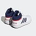 Adidas Hoops 3.0 Mid Basketball Shoe, White/Victory Blue/Better Scarlet, 11 US Unisex Little Kid