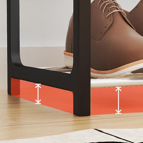 Étagère à chaussures à 4 niveaux support de rangement vertical compact - 8