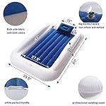 Toddler Travel Bed, Portable Inflatable Toddler Bed | Kids Air Mattress | Kids Travel Bed Blow Up Mattress with Sides, Idea for Road Trip Camping Sleepovers - Image 3
