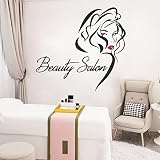 Vinyle offre Sticker Mural Sexy Rouge Lèvre Femme Entrée Chambre Commercial Paysage Mural Décoration Autocollant Personnalisable Nom 30x59cm Mode Poster Décoration
