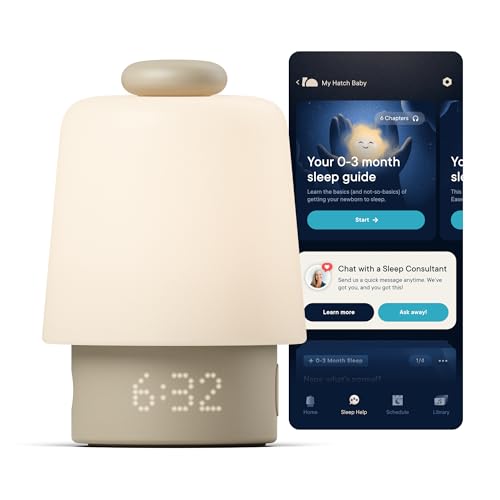 Hatch Baby Sound Machine, Night Light | Hatch Baby (Greige) Sleep Support | Registry Essential,...