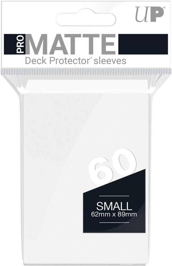 Ultra Pro PRO-Matte Small Deck Protector Sleeves for Yu-Gi-Oh and Cardfight Vanguard - White (60 ct.)