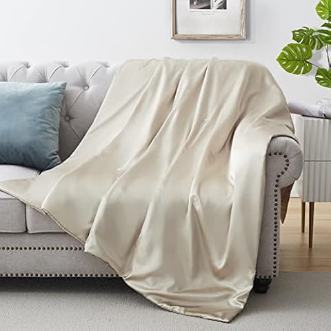 Lanest Housing Silk Throw Blanket Cover