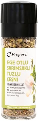 Ege Otlu Sarımsaklı Tuzlu Çeşni 40 gram (Değirmen Kapaklı)