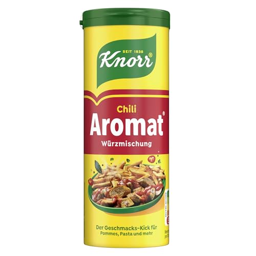 Knorr Würzmischung Chili Aromat für schnelle Gerichte zum Würzen und Verfeinern von Pommes Pasta Gemüse und mehr 90 g