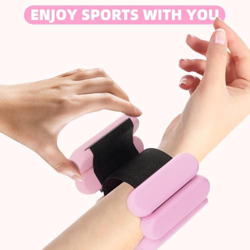 Image of Adjustable Ankle Weights for Women Men,Wrist Weights set for Walking Running,1 Pair (1Lbs Each) Silicone Workout Weights for gym fitness, Jogging,yoga,pilates,strength training,physical therapy