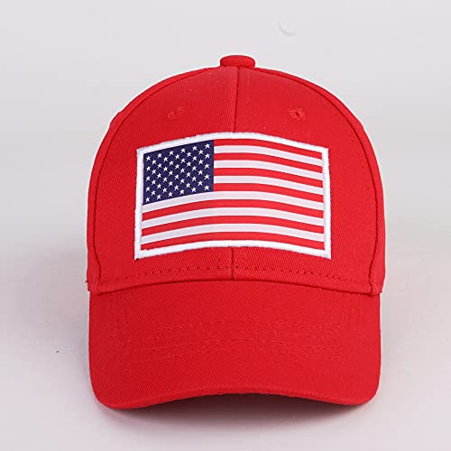 LANGZHEN Kids Toddler Outdoor American Flag Adjustable Baseball Cap Cotton Baby Sun Hat for Boys Girls2