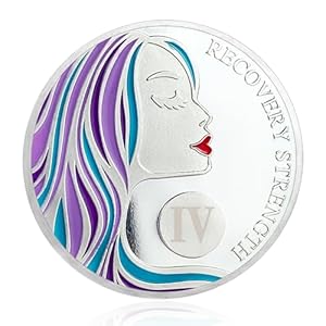 4 Year Sobriety Coin A Sober Woman Sobriety Chip Four Year Sobriety Gifts for Women Alcoholics Anonymous Gifts Sober Gifts AA Coin Recovery Gift Affirmation Token