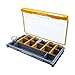 rockible Fishing Tackle Box, Portable Clear Lightweight with Dividers Multifunction Organizer Lure Box