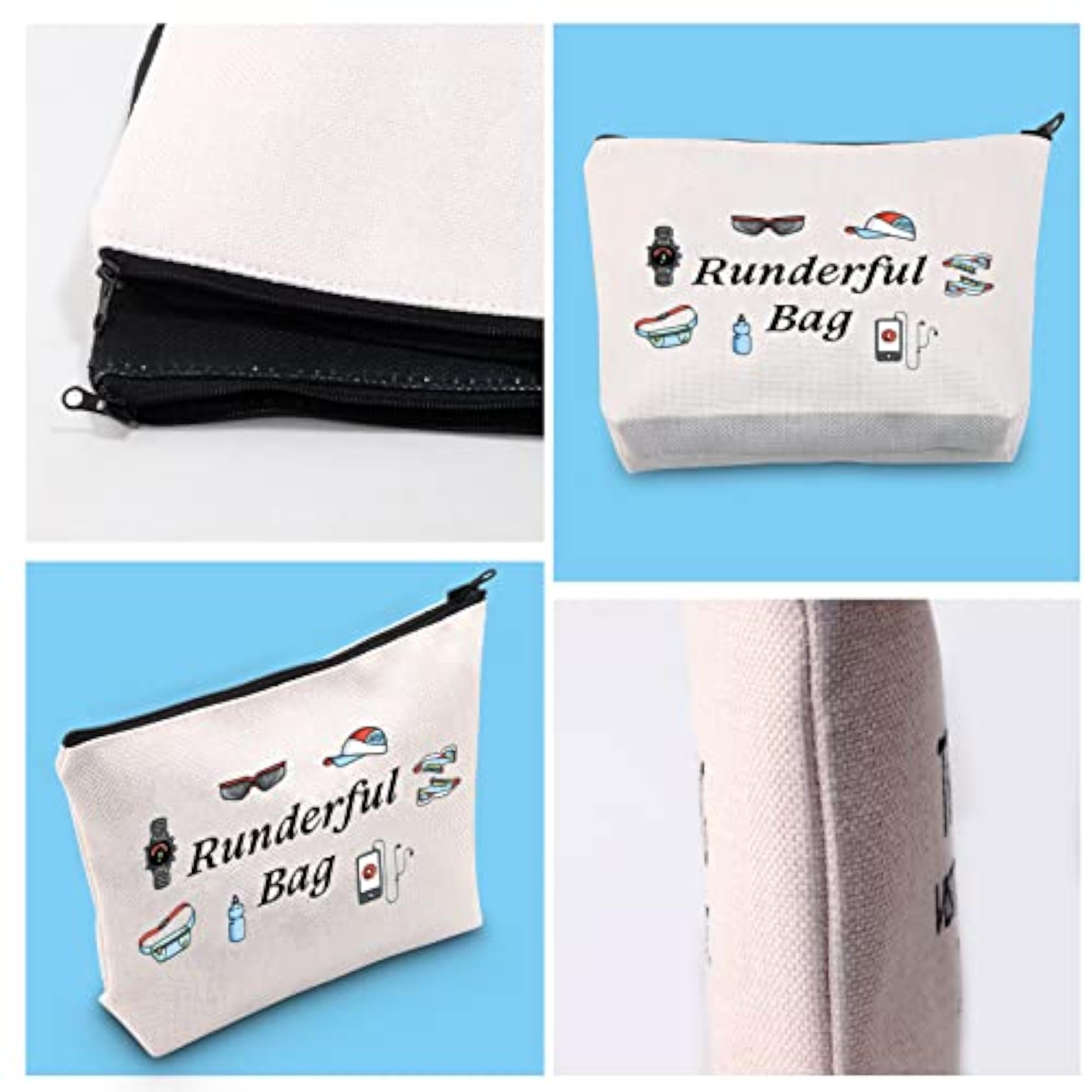 Running Lover Gift Makeup Bag, Zipper Pouch