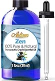 Artizen Zen Blend Essential Oil (100% Pure & Natural - Undiluted) Therapeutic Grade - Huge 1oz Bottle - Perfect for Aromatherapy, Relaxation, Skin Therapy & More - Zen Oil - Zen Essential Oil Blend