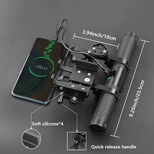 Redcomets Bike Light Set,USB Rechargeable Bicycle Light,BikeTaillights,2400lumens Multi-Functional Bicycle Light Comes with a Bike Phone Mount & Bike Computer Mount and a Built-in 10000mAh Power Bank. - Image 5
