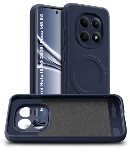 Image of WOW IMAGINE Back Case Cover for Mi Redmi Note 15 5G 2025 | Poco M8 5G | Soft Matte Silicone Case| Slim Fit & Shockproof | Camera Protection Bumper Cover (Blue)