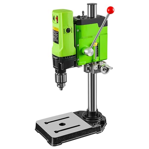 Image of XURUIUS 1050W Electric Bench Drill Press,Portable Mini Drilling Machine,with 3-16mm Workbench,for DIY Furniture,Woodworking Projects
