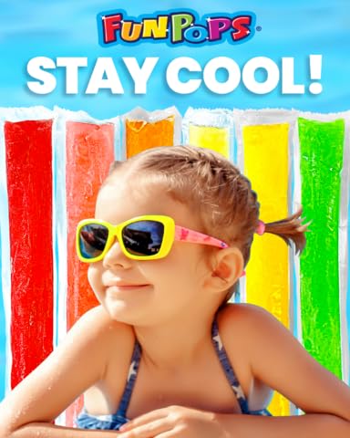 FunPops Frozen Ice Pops, 12 Packs of 24-Fruit Flavored Freeze Pops, Frozen Summer Snack For All Ages, Low Calorie - Thumbnail 6