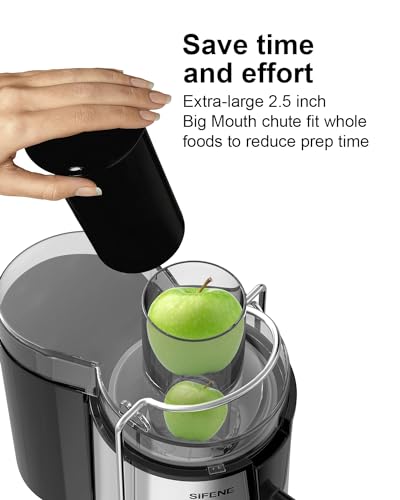 Sifene AMR516 Easy To Clean Juicer Machines, Sifene 3 Inch Big Mouth Centrifugal Juicer Extractor thumb #1
