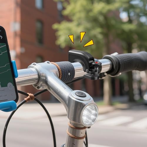 Timbre de bicicleta con sonido fuerte y claro resistente a la oxidación para manillar universal 4