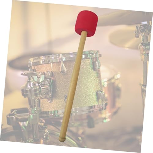 Baqueta para Bombo con Mango de Madera 33 cm Roja miniatura 4