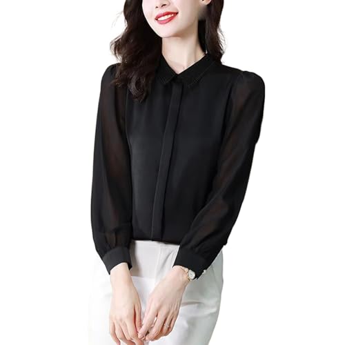 Chemisier en soie à manches longues : le look chic coréen pour le printemps