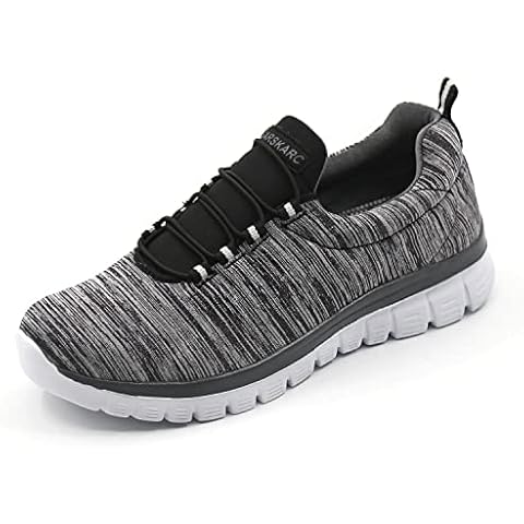 VARSKARC Women's Breathable Comfortable Fashion Casual Shoes Black Cover