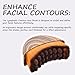 Lymphatic Contour Face Brush, Facial Massage Brush for Sculpting - Anti-Puffiness, Detox & Lift, Dry Brushing Face, Ergonomically Designed to Fit The Skin Precisely and Relieve Fatigue