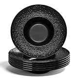 Berglander cuencos de sopa 6pcs, platos de plástico multipropósito reutilizables sopa de champiñones/pasta/fruta/helado/postre/aperitivo/ensalada, irrompibles para niños/camping/picnic