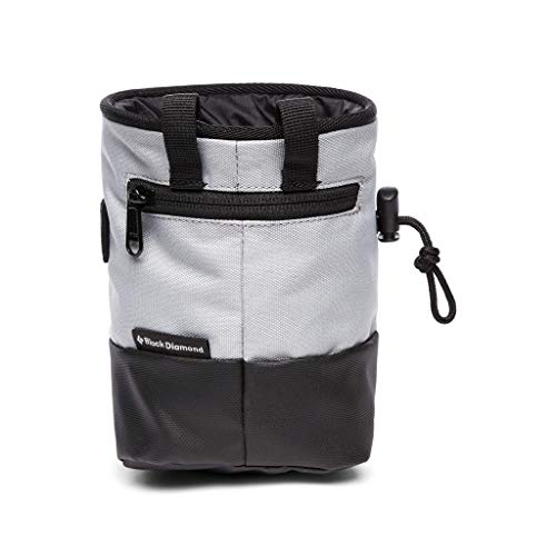 Black Diamond Unisex Mojo Zip Rock Climbing Chalk Bag, Pewter, Small/Medium #TOP1
