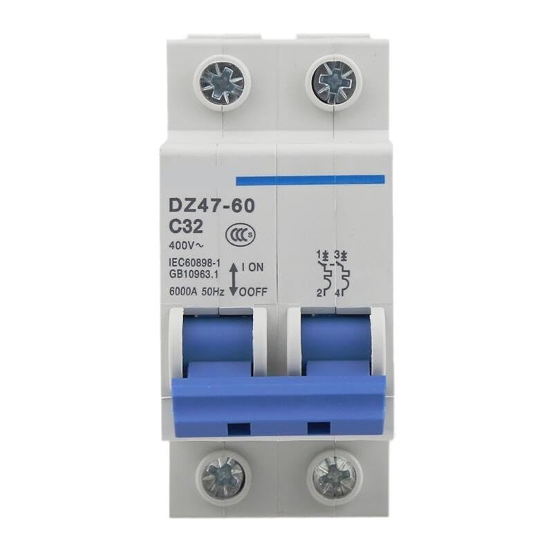 Disjoncteur DZ47-60 2P C32 pour sécuriser les circuits de la cuisine et de la maison