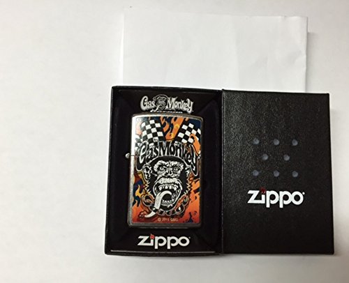 ZIPPO Gas Monkey Street Chrome Windproof Pocket Lighter