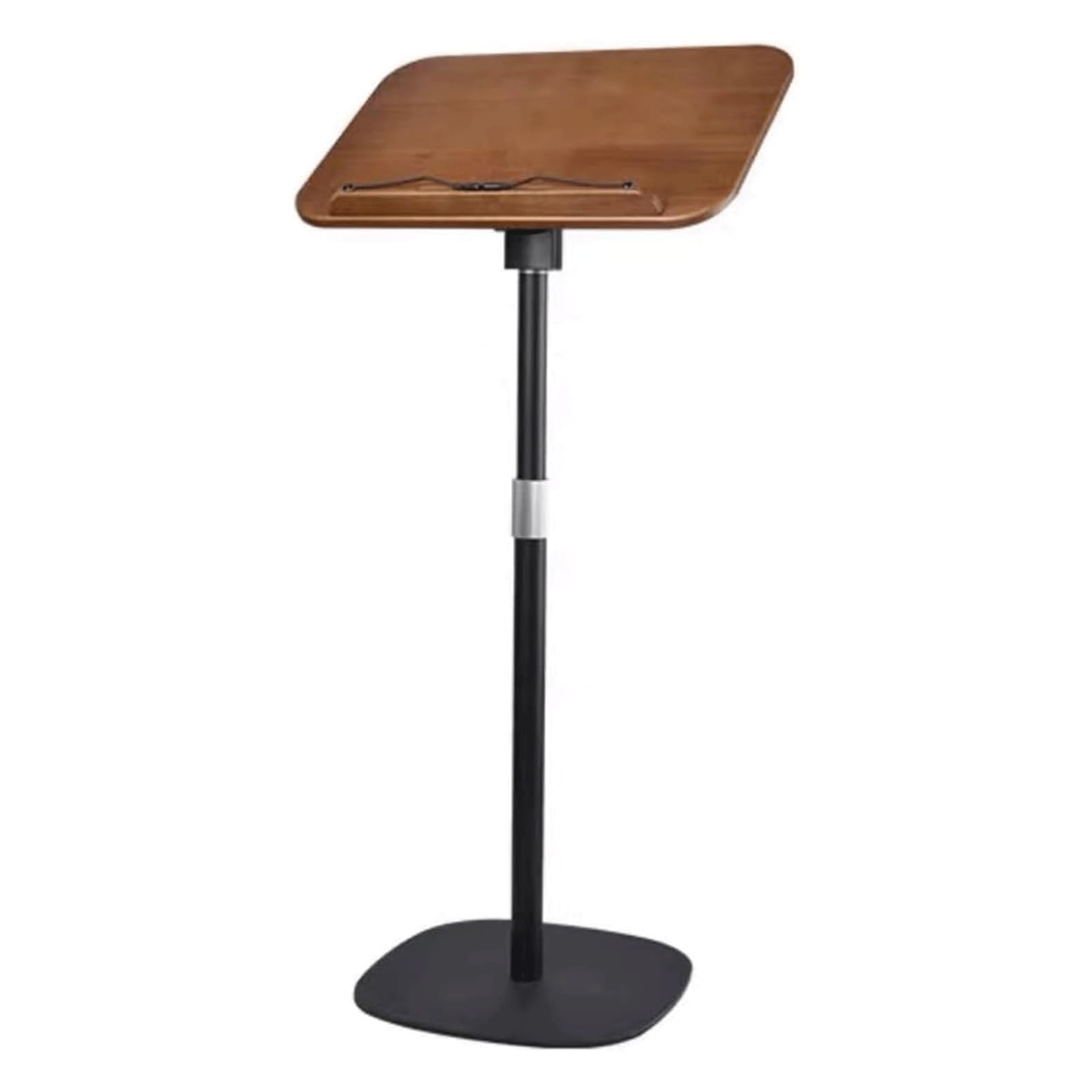 Support de Podium de Levage pupitre sur Pied pupitre à Hauteur réglable Bureau d'ordinateur Portable avec Support de Haut-Parleur de Lecture incliné(Svart)