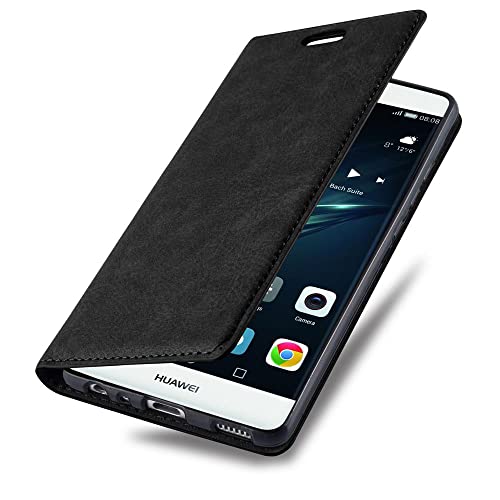Cadorabo Custodia Libro per Huawei P9 in NERO DI
